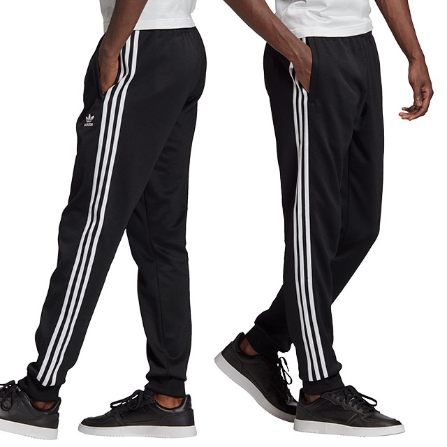 【返品・交換可】アディダス オリジナルス adidas Originals メンズ ジャージ スーパースター トラックパンツ PB SST TRACK PANTS PB （IZN66/GF0210 FW20） ボトムス ジョガーパンツ ブラック/ホワイト ブラック系【e】