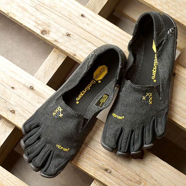 ビブラムファイブフィンガーズ Vibram FiveFingers 5本指シューズ カジュアル CVT-HEMP （14W6204 FW20） レディース ヘンプ 普段履き BLACK ブラック系