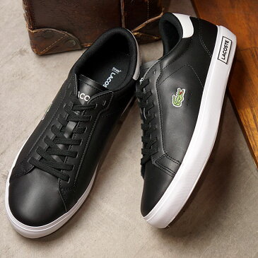 ラコステ LACOSTE スニーカー パワーコート M POWER COURT 0520 1 (SM00600-312 FW20) メンズ ローカットシューズ 靴 BLK/WHT ブラック系