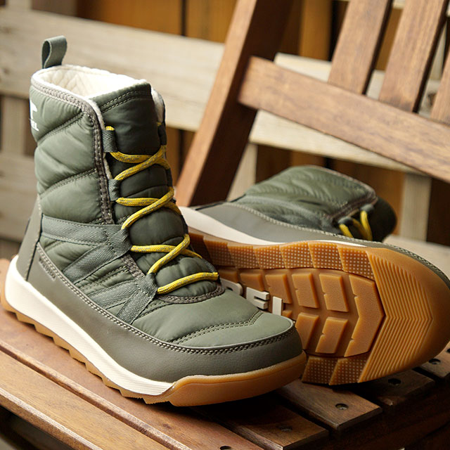 ソレル SOREL スノーブーツ ウィットニー2 ショートレース W WHITNEY II SHORT LACE （NL3822-326 FW20） レディース 防水 ウィンターブーツ アウトドア ALPINE TUNDRA カーキ系