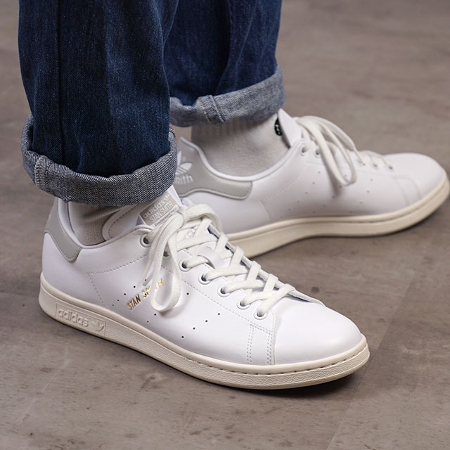 アディダスオリジナルス adidas Originals スタンスミス レディース メンズ グレー 灰 （GX6286 FW21） STAN SMITH スニーカー リサイクル素材 流通限定モデル ホワイト【ts】