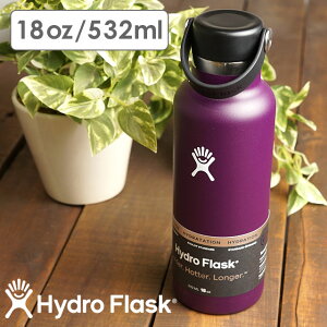 【返品・交換可】ハイドロフラスク Hydro Flask ハイドレーション スタンダードマウス 532ml Hydration 18oz Standard Mouth （89001100 FW21） ステンレスボトル 水筒 直飲み 保温 保冷 アウトドア オフィス ジム ハワイ Eggplant