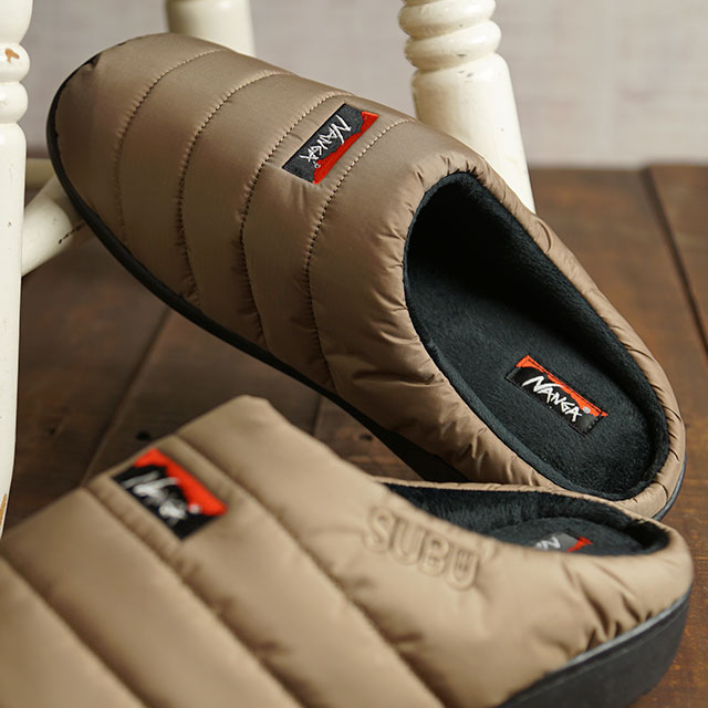 【コラボ】スブ × ナンガ SUBU × NANGA ウィンターサンダル オーロラ WINTER SANDAL AURORA （N1saCY03 FW21） メンズ・レディース キャンプ アウトドア 冬用 サボ クロッグ オーロラテックス生地 COYOTE