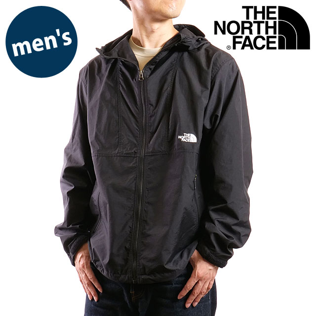 ザ ノースフェイス THE NORTH FACE メンズ コンパクトジャケット NP72230-K SS23 Compact Jacket TNF アウトドア ライトアウター ナイロンジャケット マウンテンパーカー ブラック