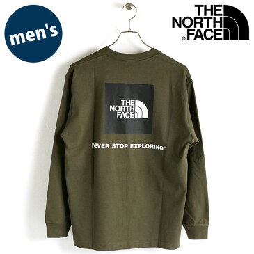 【8/26限定！楽天カードで13倍】ザ ノースフェイス THE NORTH FACE メンズ ロングスリーブバックスクエアロゴティー [NT82131-NT FW22] L/S Back Square Logo Tee TNF アウトドア トップス 長袖Tシャツ ニュートープ【メール便可】