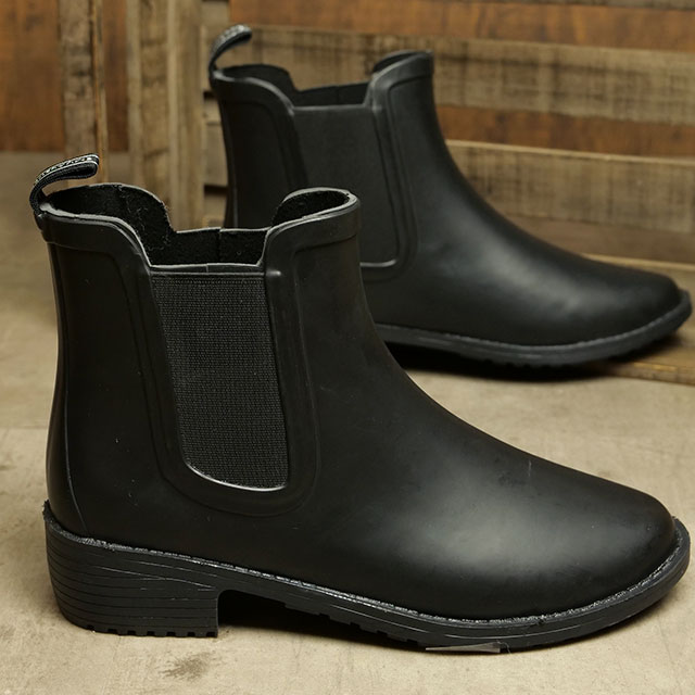 エミュー オーストラリア EMU Australia レディース サイドゴア グレイソン レインブーツ （W12402 FW22） Grayson Rainboot 防水 ショートブーツ ラバーブーツ Black