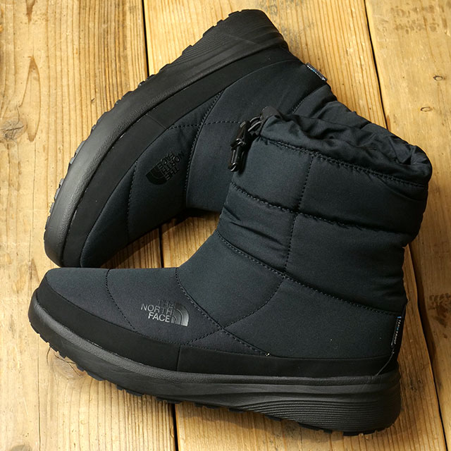 楽天SHOETIMEザ ノースフェイス THE NORTH FACE レディース ヌプシブーティウォータープルーフ8 （NFW52272-KK FW22） W Nuptse Bootie WP VIII TNF アウトドア 防水 スノーブーツ ウィンターブーツ TNFブラック/TNFブラック