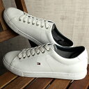 トミーヒルフィガー TOMMY HILFIGER メンズ スニーカー エッセンシャルレザースニーカー （FM02157-100 FW22） ESSENTIAL LEATHER SNEAKER WHITE 白 ホワイト系