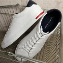 トミーヒルフィガー TOMMY HILFIGER メンズ スニーカー エッセンシャルレザーディテールバルカ （FM04047-YBR FW22） ESSENTIAL LEATHER DETAIL VULC WHITE 白 ホワイト系【ts】