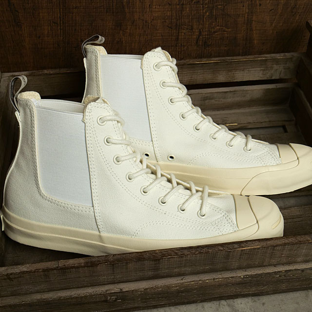 コンバース CONVERSE スニーカー ジャックパーセル サイドゴア ハイ RH （33300981 HO22） JACK PURCELL SIDEGORE HI RH メンズ・レディース ホワイト