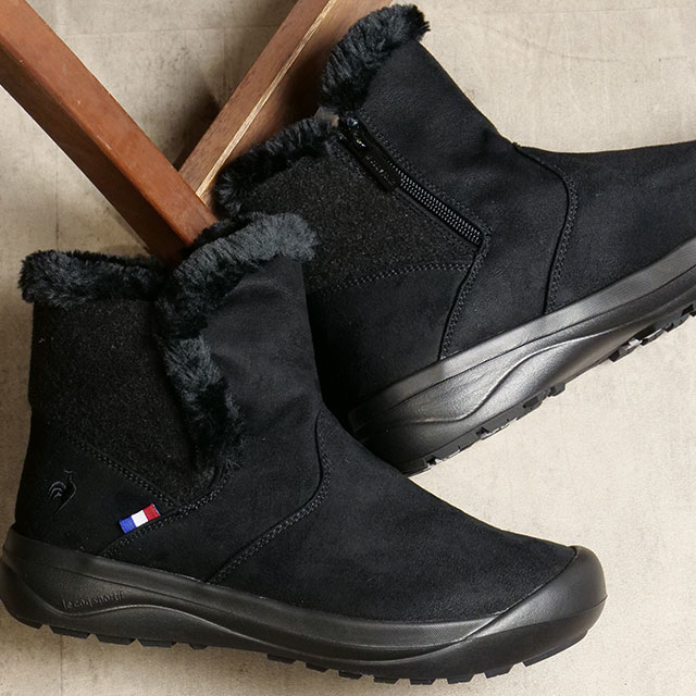 ルコック le coq sportif レディース ウィンターブーツ モンルイ LO （QL3UJD98BK FW22Q4） MONT-LOUIS LO 防水 スノーブーツ ブラック