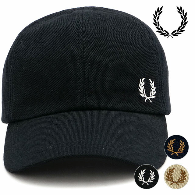 フレッドペリー 帽子 メンズ フレッドペリー FRED PERRY ピケ クラシックキャップ （HW6726 FW23） PIQUE CLASSIC CAP メンズ・レディース 帽子 鹿の子 サイズ調整可