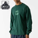 エクストララージ XLARGE メンズ OG ロングスリーブTシャツ （101233011014 FW23） OG L/S TEE x-large エックスラージ トップス 長袖 GREEN【メール便可】