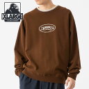 GNXg[W XLARGE Y g N[lbN XEFbgVc i101233012003 FW23j RETRO CREWNECK SWEATSHIRT x-large GbNX[W gbvX g[i[ BROWNyezytsz