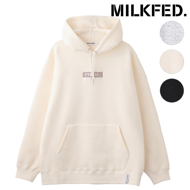 ミルクフェド MILKFED. レディース エンブロイデッドバー スウェットフーディ― （103233012023 FW23） EMBROIDERED BAR SWEAT HOODIE トップス プルオーバー パーカー 