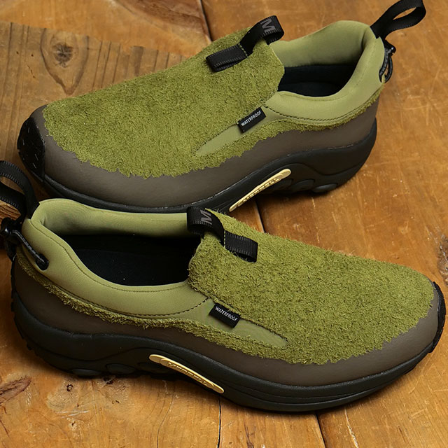 メレル MERRELL メンズ スリッポン ジャングルモック エボ ウィンター ウォータープルーフ （J005413 FW23） M JUNGLE MOC EVO WINTER WATERPROOF 防寒靴 全天候型 防水シューズ スニーカー OLIVE 緑 グリーン系【e】【ts】