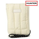 楽天SHOETIME【先着でバッグラバータグプレゼント！】ハンター HUNTER イントレピッド パファー エッセンシャル フォンポーチ （UBP1164KBM-WHW FW23） INTREPID PUFFER ESSENTIAL PHONE POUCH メンズ・レディース アクセサリポーチ スマホポーチ white-willow