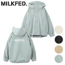 ミルクフェド MILKFED. レディース ロゴ マウンテンパーカー （103233021009 FW23） LOGO MOUNTAIN PARKA アウター マウンテンジャケット【e】【ts】