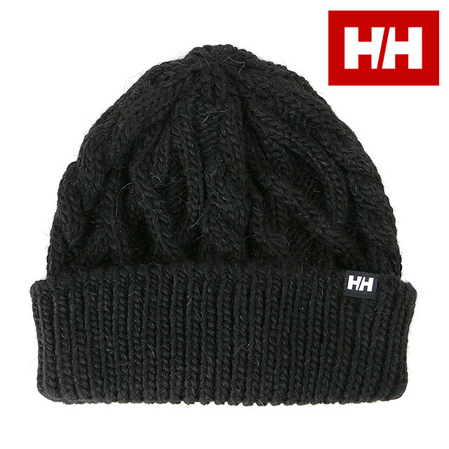 ヘリーハンセン | HELLY HANSEN 当店はヘリーハンセン正規取扱店です。ご安心してショッピングをお楽しみください。 商品情報 [ ブランド ] ヘリーハンセン　HELLY HANSEN [ ジャンル ] 帽子／ビーニー [ 素　 材 ] アクリル57％／毛21％／アルパカ21％／ポリエステル1％ 柔らかな風合いのケーブル編みニットキャップ ノルウェーの商船隊の船長だったヘリー・J・ハンセン。彼は37歳で船乗りをリタイアすると、フィヨルドに面した港町モスに”オイルスキンクロス＆キャンバス工場”を設立しました。1877年のことでした。プロ向けのオイルスキン製造を始めたこの小さな工場こそ、現在では世界中のセイラーたちに信頼されているウェアブランド、ヘリーハンセンの起源なのです。第一号の製品は、亜麻仁油をしみこませたセイルキャンバス製の消火バケツ。そして翌年にはパリ万博の展示会で、シーマン衣料部門のデザイン賞を獲得。1950年にはウェルダー縫製による世界初の完全防水ウェアの商品化に成功しました。130年以上を経たいま、防水テクノロジーの進化とともに、新たな防水ウェアを市場に供給し続けています。 ケーブル編みの柔らかな風合いが特徴のビーニー。着用時のごろつきもなく、見た目も美しい仕上がりになっています。小さなロゴタグもかわいい。アウトドアや野外イベントでも重宝します。ベーシックなカラーリングで、コーディネートに気軽に加えられるアイテムです！ アパレル/アクセサリー/小物/帽子/ニット帽/knit/ビーニー/ニットキャップ/防寒/保温/アウトドア/キャンプ/フリーサイズ/黒/ブラック/メンズ/レディース ※在庫の管理には万全を期しておりますが、実店舗との在庫共有や仕入先様在庫状況の変化により売り違いが発生してしまう場合もございます。誠に恐れ入りますがご理解の上ご了承下さい。
