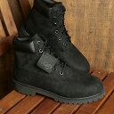 ティンバーランド Timberland レディース対応 6インチプレミアムブーツ （12907 FW23） 6in Premium Boots Junior 防水 ウォータープルーフレザー ヌバック ブラック