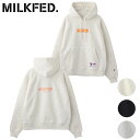 【コラボ】ミルクフェド MILKFED. レディース チャンピオン スウェットフーディー （103233012021 FW23） MILKFED.×CHAMPION SWEAT HOODIE トップス プルオーバー パーカー