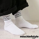 ~X`[tX^C mischiefstyle WEETUC\bNX iOG011 FW23j JOMO SANZAN LINE SOX Y C N[\bNX WHITE/BLACK