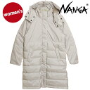 ナンガ NANGA レディース オーロラ ダウンハーフコート ウィメンズ （ND2342-1C305 FW23） W AURORA DOWN HALF COAT アウトドア アウター 防水透湿 ダウンパーカー IVORY 白 ホワイト系