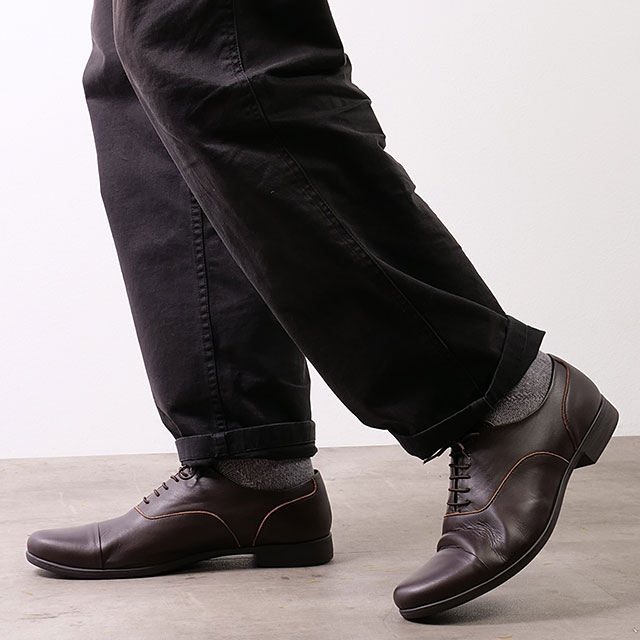 樂天商城 - 【最大100%ポイントバック】返品交換送料無料 トラベルシューズ バイ ショセ TRAVEL SHOES by chausser ストレートチップ レースアップシューズ [TR-001M] Straight tip shoes メンズ 靴 日本製 生活防水 ビブラムソール ダークブラウン DBR 正規取扱店