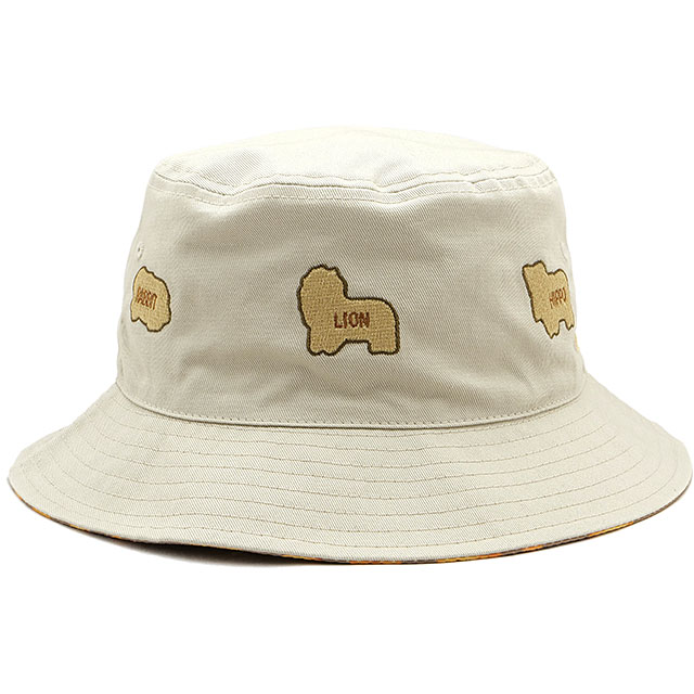 ニューエラ NEWERA バケットハット リバーシブル たべっ子どうぶつ （14348611 FW24） Bucket-01 RV TABEKKO ANIMALS メンズ・レディース 帽子 2WAY コラボ ストーン/カーキ 【メール便可】のサムネイル