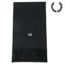 【8/31まで!最大100%ポイントバック!】フレッドペリー FRED PERRY ラムズウールスカーフ (C4126-184 FW24) LAMBSWOOL ...