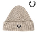 【7/31まで!最大100%ポイントバック!】フレッドペリー FRED PERRY ワッフルニットビーニー (C8130-X23 FW24) WAFFLE KN...