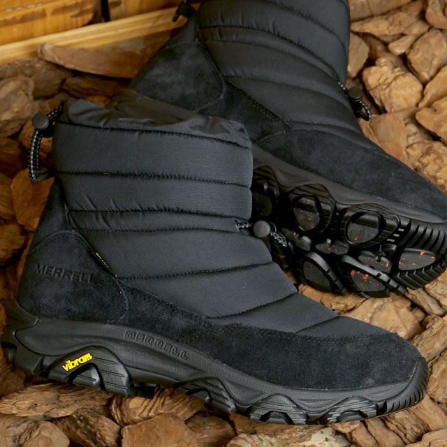 楽天SHOETIME【6/30まで！最大100％ポイントバック！】メレル MERRELL ブーツ コールドパック3 ゼロ サーモ トール ウォータープルーフ （J5006763 FW24） U COLDPACK 3 ZERO THERMO TALL WP メンズ・レディース 靴 スノーブーツ 防水防滑 BLACK
