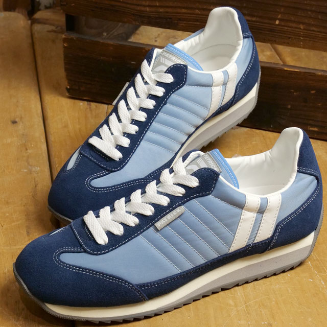 【2/28まで！最大100％ポイントバック！】返品送料無料 パトリック PATRICK スニーカー マラソン （942456 FW24） MARATHON レディース 日本製 靴 シーズン限定カラー AJISAI アジサイ ブルー系