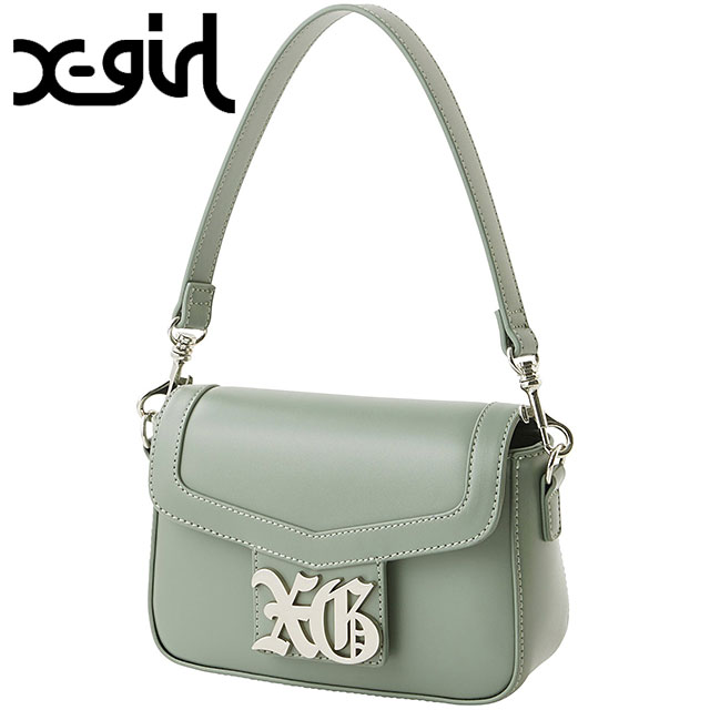 樂天商城 - 【30%OFF/SALE】X-girl エックスガール オールドイングリッシュロゴバックル ツーウェイ フェイクレザーバッグ [105244053005 FW24WINTER] OLD ENGLISH LOGO BUCKLE 2WAY FAUX LEATHER BAG レディース 鞄 ショルダーバッグ 肩掛けバッグ OLIVE 正規取扱店【ts】【e】