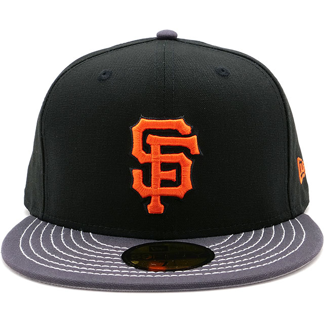 【最大100%ポイントバック】ニューエラ キャップ NEW ERA CAP サンフランシスコ・ジャイアンツ [14388859 SS25] 59FIFTY Duck Canvas メンズ・レディース 帽子 MLB ブラック/グラファイト 正規取扱店