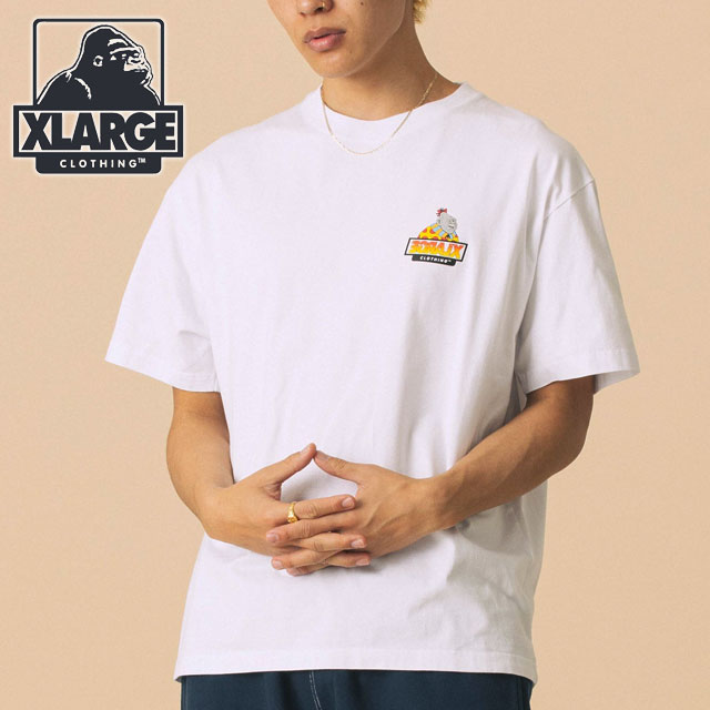 【30%OFF/SALE】エクストララージ XLARGE クロウン OG ショートスリーブTシャツ [101252011034 SU25] CLOWN OG S/S TEE メンズ x-large エックスラージ トップス カットソー 半袖 WHITE 【メール便可】 正規取扱店【ts】