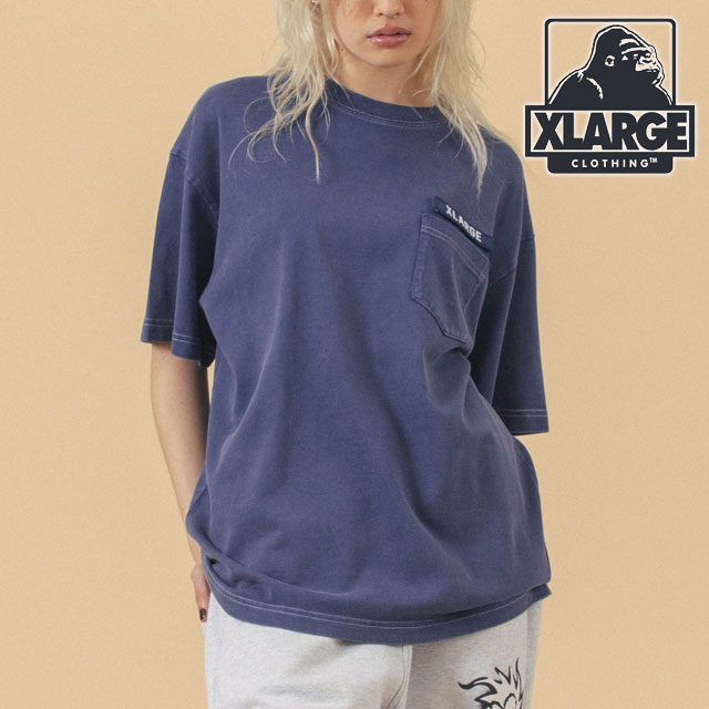 樂天商城 - 【30％OFF／SALE】XLARGE エクストララージ ミリタリー ポケットショートスリーブTシャツ [101252011038 SU25] MILITARY POCKET S/S TEE メンズ x-large エックスラージ トップス カットソー 半袖 BLUE 【メール便可】 正規取扱店【ts】【e】