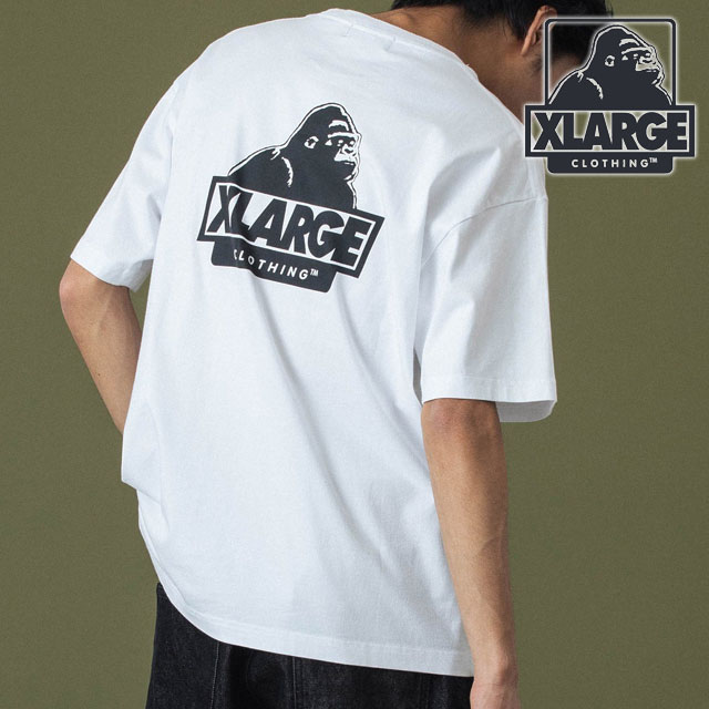 樂天商城 - 【最大100%ポイントバック】XLARGE エクストララージ スランテッドOG ショートスリーブTシャツ [101253011001 FW25] SLANTED OG S/S TEE メンズ トップス 半袖 WHITE 【メール便可】 正規取扱店