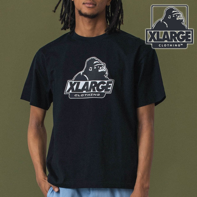 樂天商城 - XLARGE エクストララージ オールドOG ショートスリーブTシャツ [101253011004 FW25] OLD OG S/S TEE メンズ トップス 半袖 BLACK 【メール便可】 正規取扱店