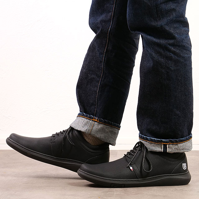 conqueror shoes コンカラー シューズ スニーカー マンハッタン イーエックス  MANHATTAN EX メンズ 靴 カジュアルシューズ ALL-BLACK 正規取扱店