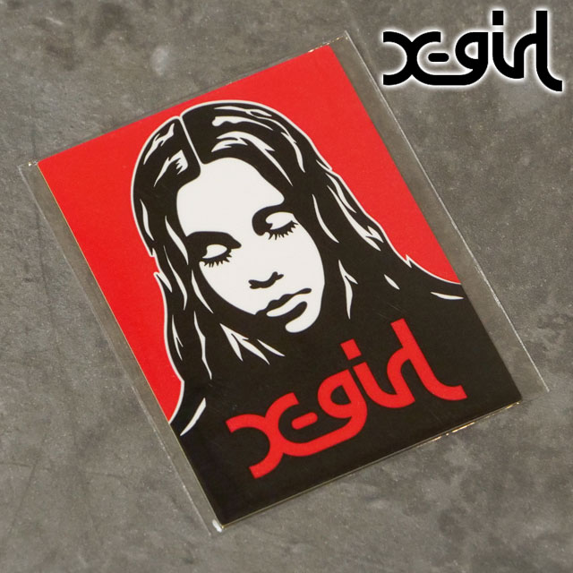 å X-girl åեƥå [105253054026 FW25] X-girl FACE STICKER 󥺡ǥ...