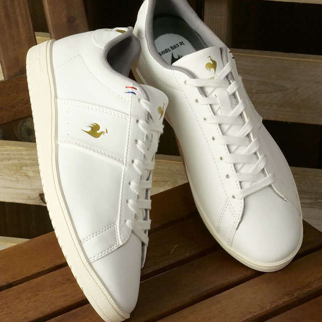 ルコック le coq sportif スニーカー LCS シャトー III [LU5FSN54UZ FW25] LCS CHATEAU III レディース 靴 コートシューズ WHGD ホワイト/ゴールド 正規取扱店