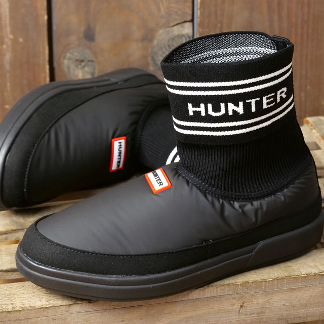【25%OFF/SALE】ハンター HUNTER インアウト ハンターニッティドソックスリッパ [UFS7113REN-BLK FW25] IN/OUT HUNTER KNITTED SOCK SLIPPER レディース 靴 スリッポン ショートブーツ BLACK 正規取扱店【ts】【e】