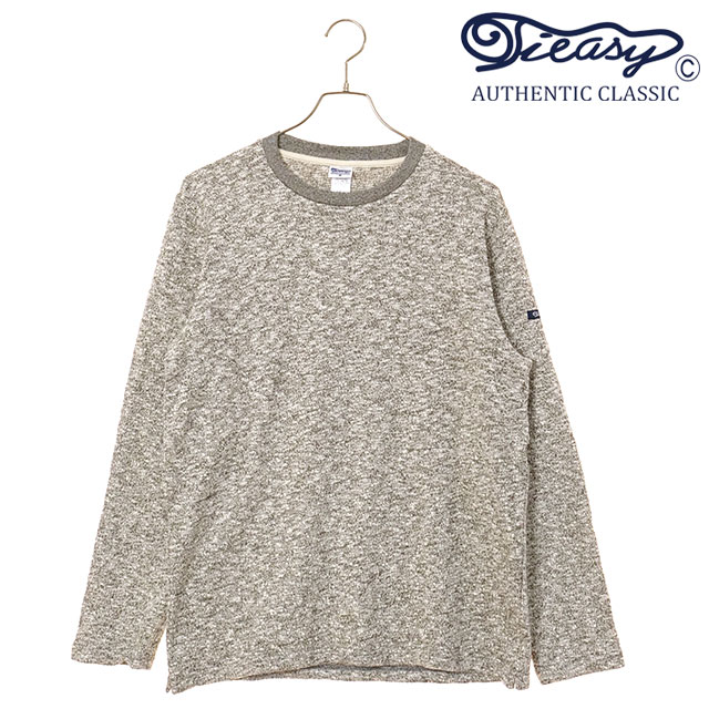 [ ブランド ] ティージー　Tieasy [ ジャンル ] Tシャツ／カットソー [ 素　 材 ] Cotton100％ [ サイズ ] 着丈×身幅×肩幅×袖丈（cm） 4（M）サイズ：67.5×53.5×42×57 5（L）サイズ：69×55.5×44×60 6（XL）サイズ：70.5×56.5×46×63 ※当店にて採寸した値です。商品により個体差がございます。 人気の「TE002」より、待望のクルーバージョンが誕生しました！ 2009年よりスタートしたベーシックなカットソーを展開している『Tieasy Authentic Classic (ティージーオーセンティッククラシック)』。編み立て・染色・裁断・縫製に至るまで全ての工程を東日本にて行っております。現代では稀少となった旧式の編機から生まれる独自の生地（Fabric）・製品（Product）は、私たちの生活に寄り添い、馴染み、欠かせないものになってくれるでしょう。繊細で丁寧な日本伝統の技術を、Tieasyのプロダクトとして感じて頂けますと嬉しいです。 シンプルで飽きのこないオリジナルボートネックシャツ「TE002」のクルーバージョンが誕生！品質の高いUSオーガニックコットンを使用し、ゆっくりと編み立てることでふっくらとした仕上がりになっています。スラブ糸の特徴でもある凹凸は、保温性があるので秋冬はインナーにすると暖かく、春夏は通気性が良いので1枚で着用しても快適です。CREW部分にはTIEASYのアイコニックな綾テープ付き。畳んだときの表情もよく、上質な香りを感じられます。完成度の高いおすすめの一品です。 アパレル/洋服/トップス/長袖/Tシャツ/日本製/国産/Made in Japan/メイドインジャパン/オーガニック/綿100％/メンズ/ミックスチャコール ※在庫の管理には万全を期しておりますが、実店舗との在庫共有や仕入先様在庫状況の変化により売り違いが発生してしまう場合もございます。誠に恐れ入りますがご理解の上、ご了承下さい。