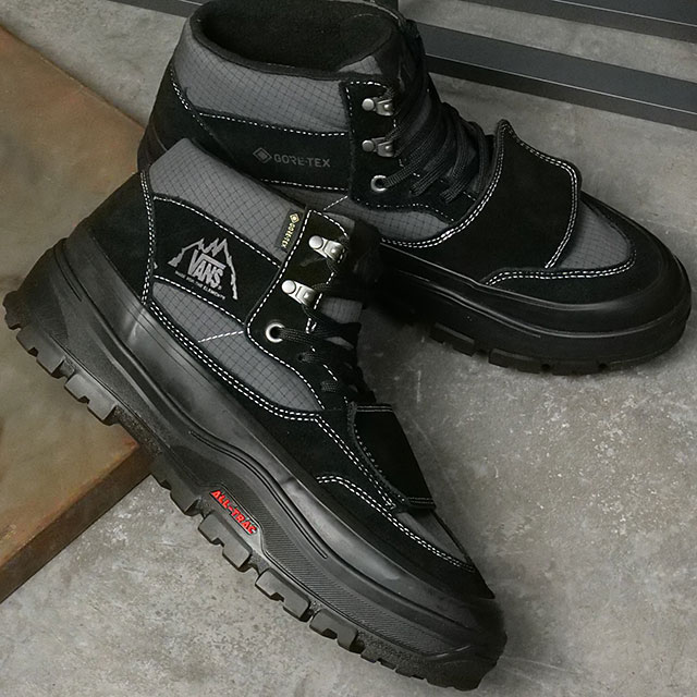 バンズ VANS スニーカー MTE マウンテンミッド ゴアテックス インサレ—テッド [VN000DAYBKA FW25] MTE Mountain Mid Gore-Tex Insulated メンズ 靴 シューズ ミッドカット 防水 ヴァンズ BLACK/BLACK 正規取扱店