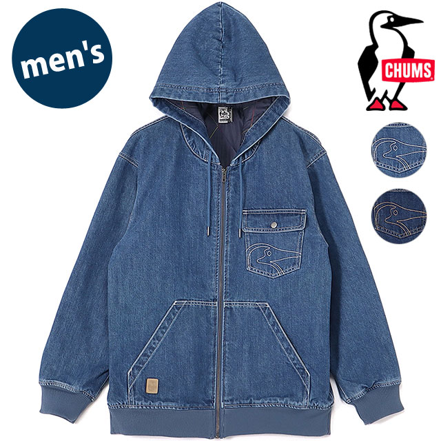チャムス CHUMS ウォームデニムパーカー [CH04-1489 FW25] M Warm Denim Parka メンズ アウター デニムジャケット 保温 正規取扱店