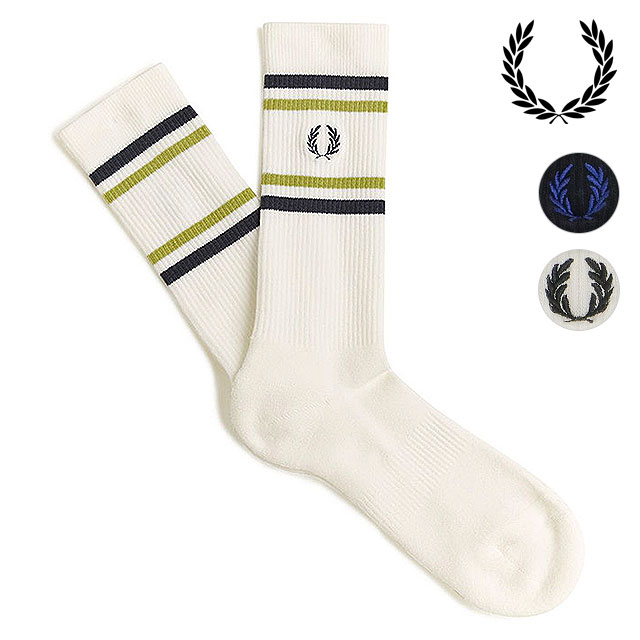 【最大100%ポイントバック】FRED PERRY フレッドペリー リブドスポーツソックス [C...