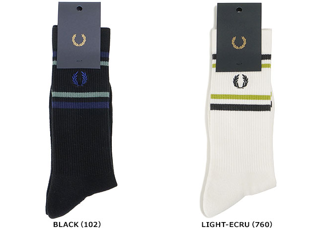 【最大100%ポイントバック】FRED PERRY フレッドペリー リブドスポーツソックス [C...