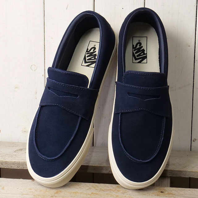 楽天市場】vans スリッポン スエード（カラーネイビー）（靴）の通販