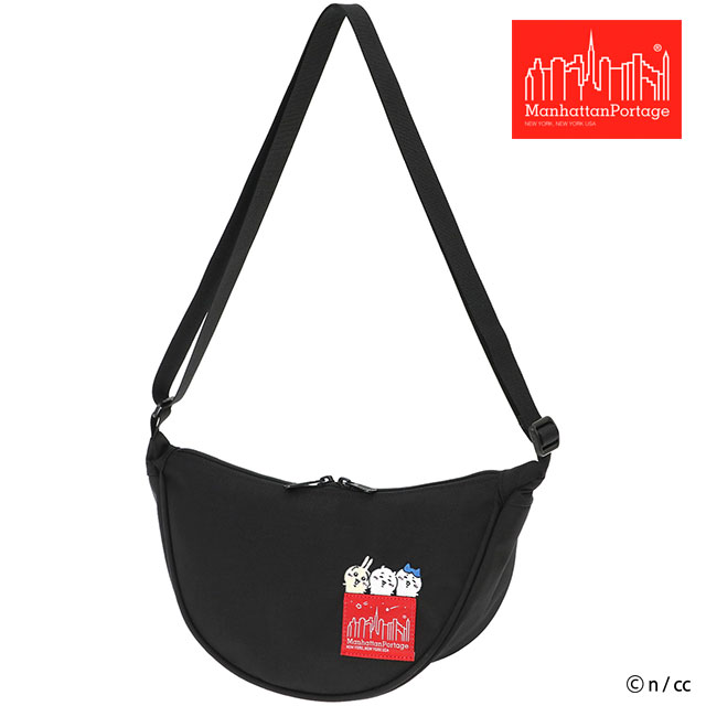 Rakuten - 【最大100%ポイントバック】Manhattan Portage マンハッタンポーテージ ちいかわ ショルダーバッグ [MP2403CKW26 FW26] BRONCK CRESCENT BAG 500D CORDURA CKW26 メンズ・レディース ハーフムーン ミニ ミニショルダー 小さめ コーデュラナイロン ブラック Black 正規取扱店